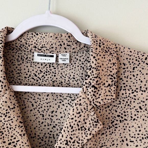 PRINTED SHORT SLEEVE BUTTON UP - Picture 3 of 5